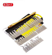 Newest 43 in 1  Motherboard CPU BGA  IC repair Blade knife Black Glue Removal Tool Newest Cold Blade tool - compare prices